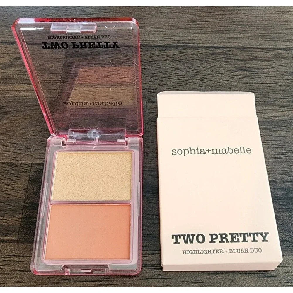 Sofia +Mabelle Two pretty Highlighter+Blush Duo